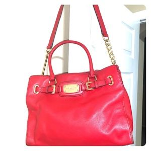 Red Michael Kors purse